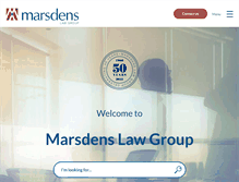 Tablet Screenshot of marsdens.net.au